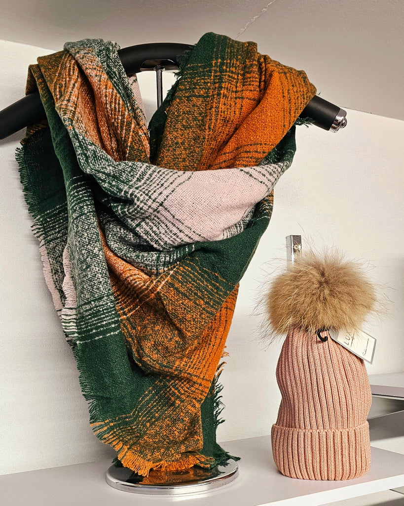 Shannon Green Oversized Scarf