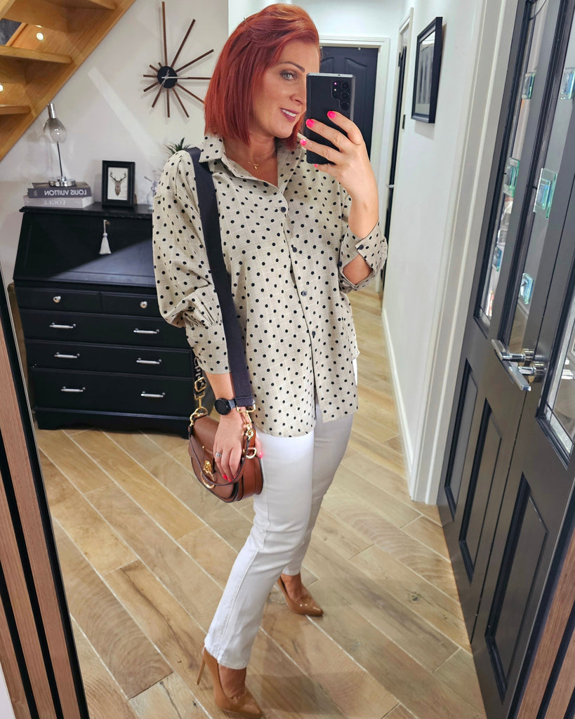 Dania Spot Shirt Cream