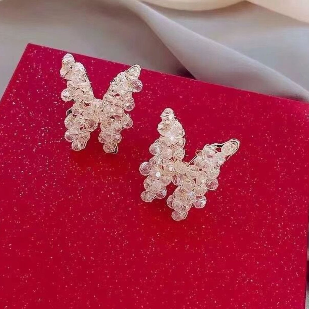 Crystal Butterfly earrings